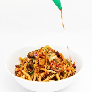 Spicy kimchi noodles